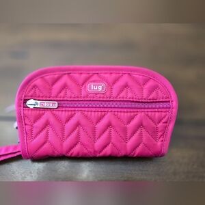 Lug Quilted Hot Pink Wristlet